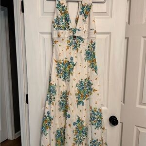 By Johnny Blue Halter Maxi Sundress